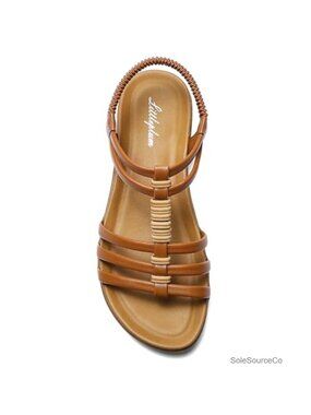 Handmade Braided Gladiator Sandals with Arch Support, Elastic Ankle Strap,
